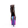Pleaser - ADORE1018RC02 Bottes de plateforme, Pole dance chaussures - Noir/Arc En Ciel Product image